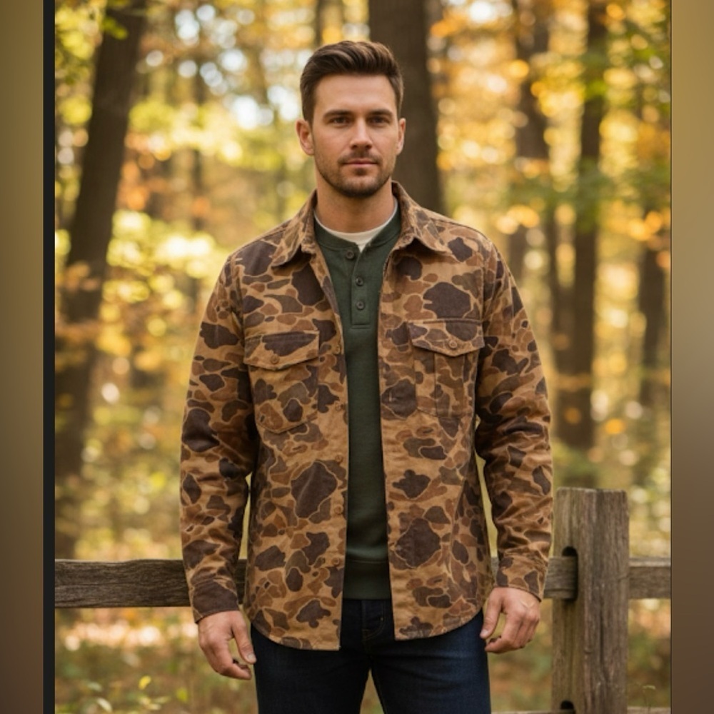 Brown Camouflage Men's Jacket